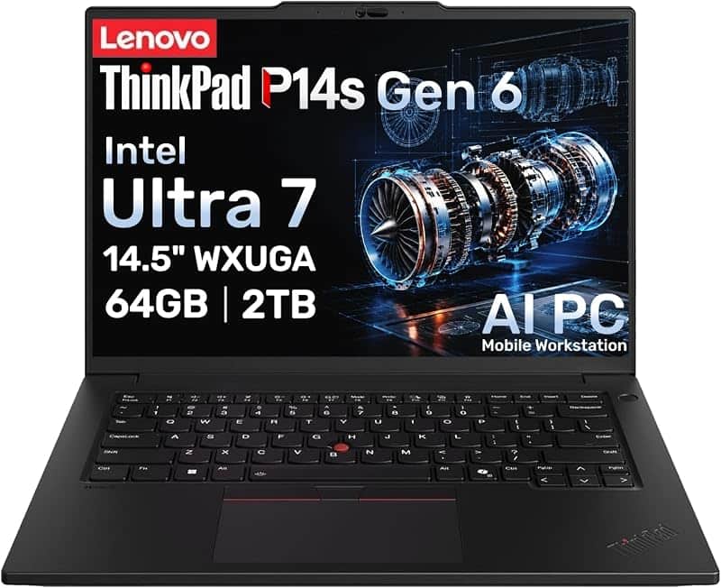 ThinkPad P14s Gen 6 AI Mobile Workstation Laptop, Intel Ultra 7 255H(16-Core,16-Thread),…