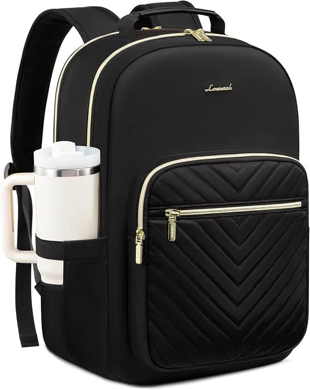 Laptop Backpack for Women,Quilted Work Travel College Laptop Bag
