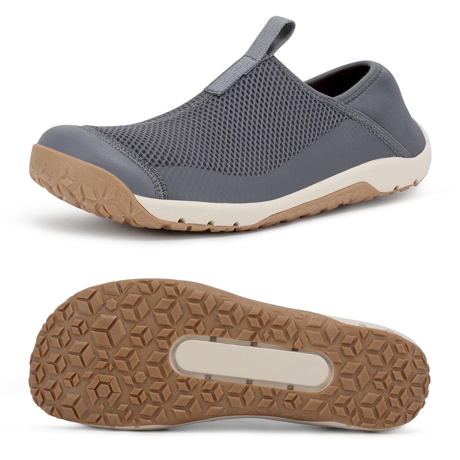Men's Barefoot Water Shoes Wide Width Slip On Quick-Dry Aqua Socks for Beach Swim Kayak L…