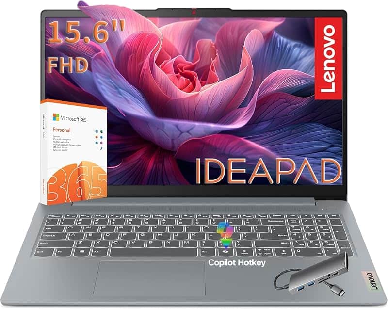 15.6" FHD Everyday Laptop, Intel Processor, 128GB Storage