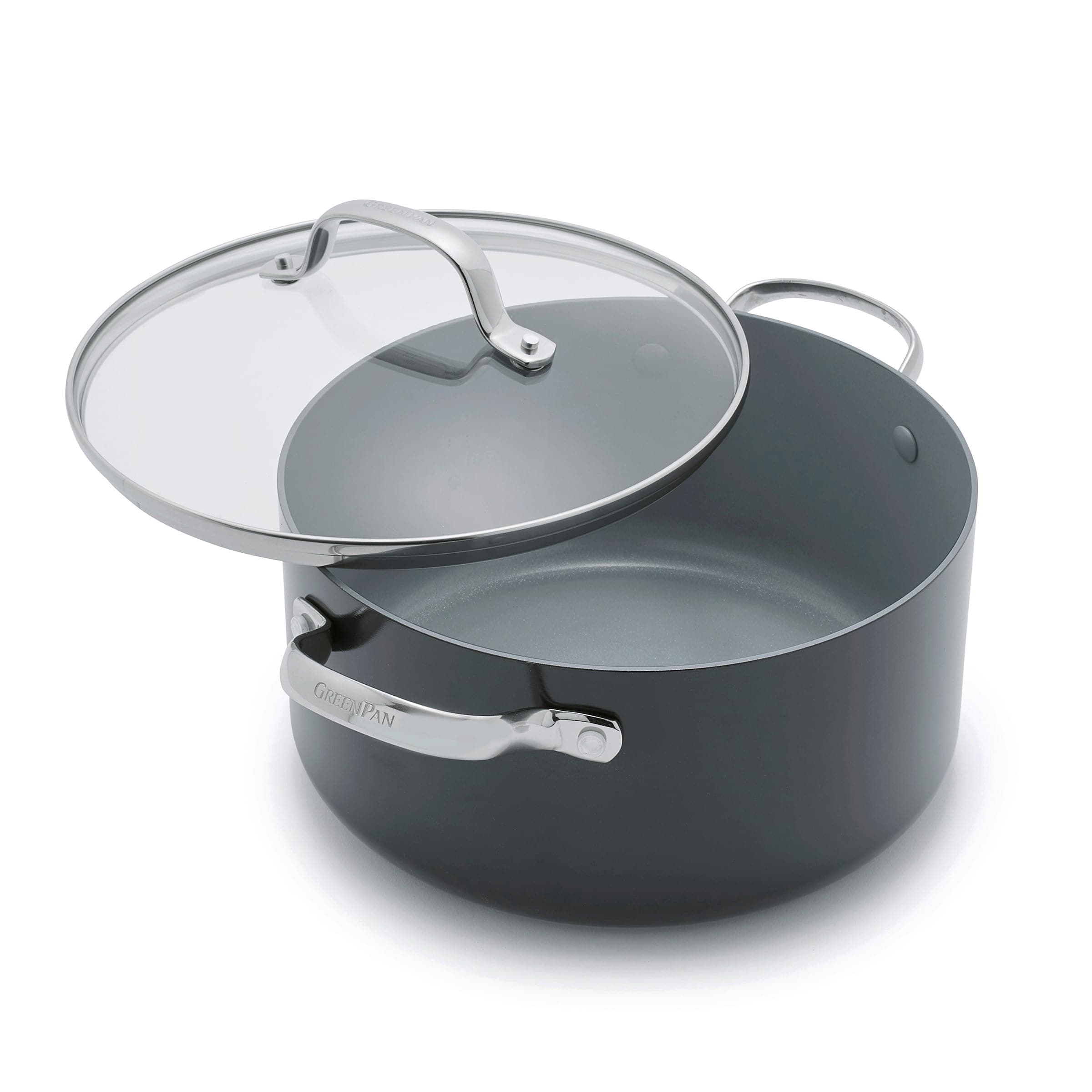 GreenPan Valencia Pro 5QT Ceramic Nonstick Stock Pot, Hard Anodized | PFAS-Free Nonstick,…