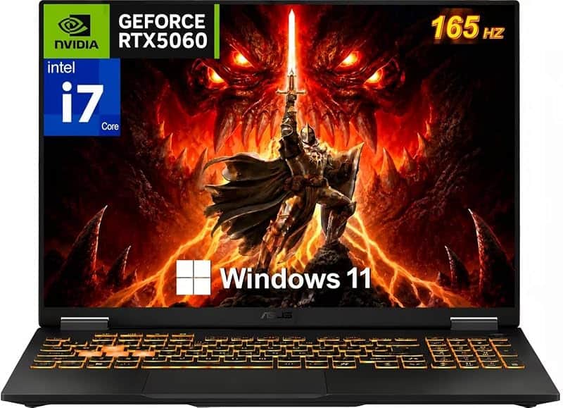 TUF F16 (2025) Gaming Laptop, 16" 165Hz FHD+ Display, 115W Max TGP RTX 5060, Intel Core i…