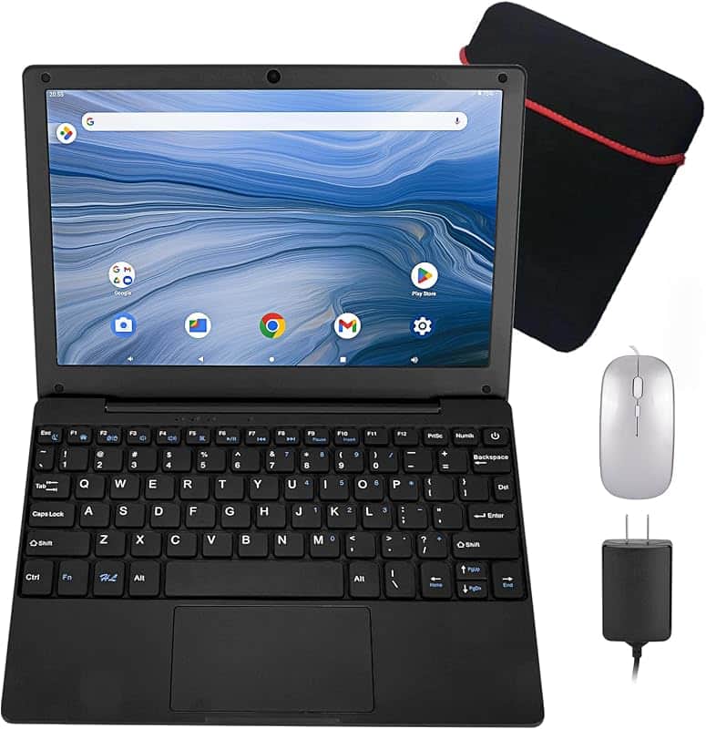 10.1Inch Laptop,Quad-Core Processor with Android 12.0 OS,2GB RAM,64GB EMMC,Built-in Camer…