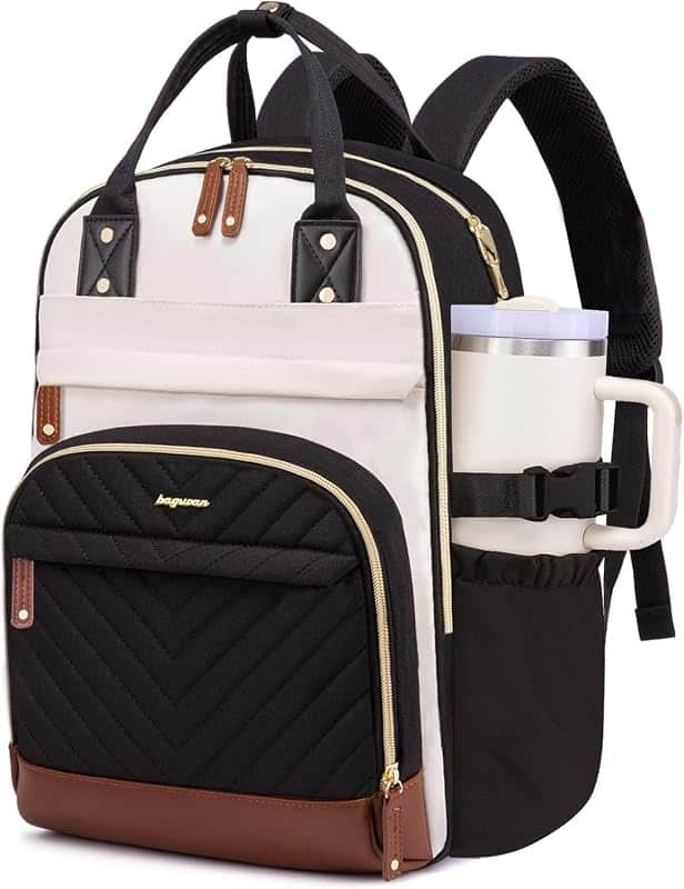 Laptop Backpack Women College Bookbag: 15.6'' Bag with Giant Tumbler Pocket | Spacious Co…