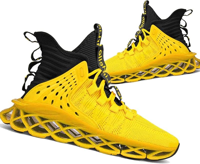 Men's Running Shoes Non Slip Athletic Tennis Walking Blade Type Sneakers Hip Hop