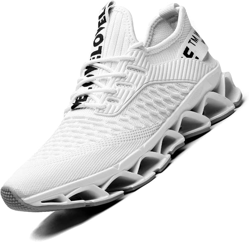 Men's Running Shoes Blade Non Slip Fashion Sneakers Breathable Mesh Soft Sole Casual Athl…