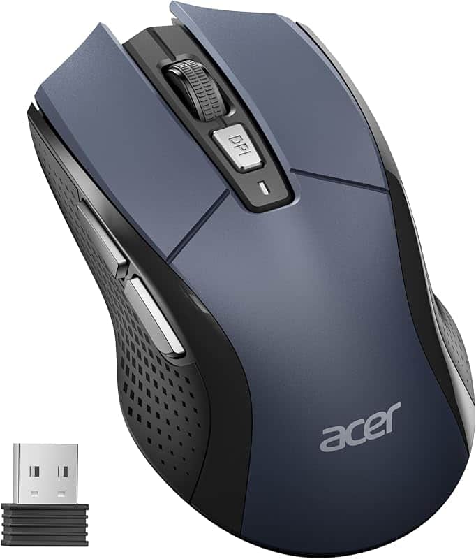 Wireless Mouse for Laptop, 2.4GHz Computer Mouse 5 Adjustable 4000 DPI | Office Cordless…