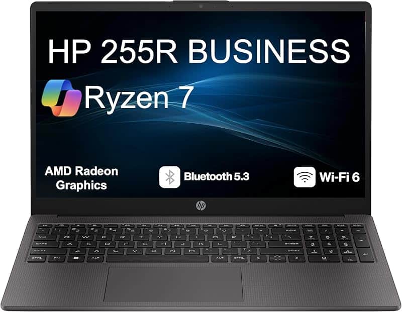 255R G10 Business Laptop 2026, 15.6" LCD FHD Display, AMD Ryzen 7 7735U