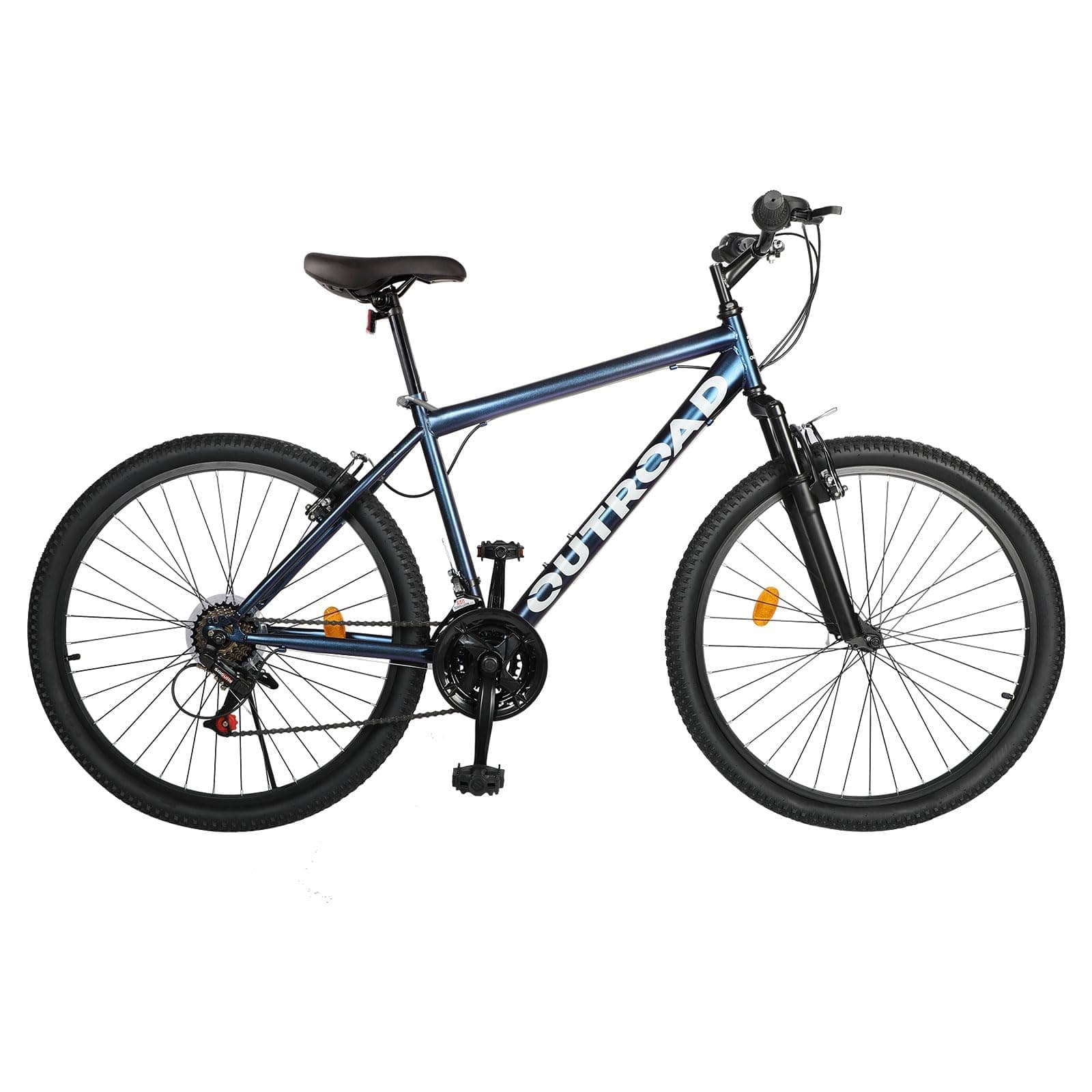 26-inch Mountain Bike, Iron Frame, 7/21-Speed Front and Rear V-Brakes MTB with Lock-Out S…
