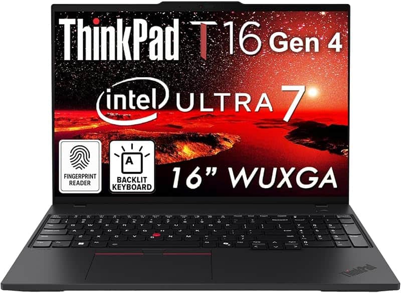 ThinkPad T16 Gen 4 • 16" WUXGA Laptop • Intel Core Ultra 7 258V (Beat i9 13900H) • 32GB R…