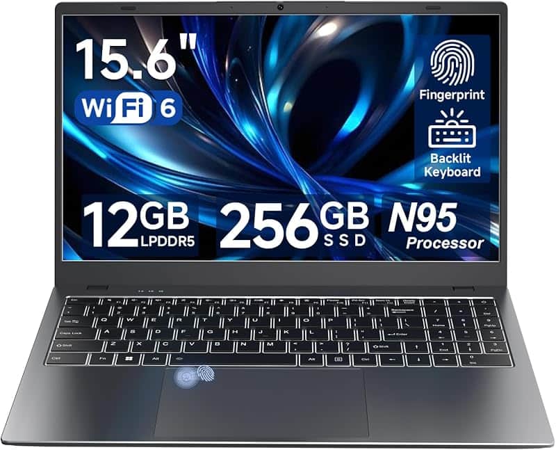 ZENSAUN 15.6" Laptop, 12GB LPDDR5 RAM, 256GB SSD, Laptop Computer with N95 Quad Core(Beat…