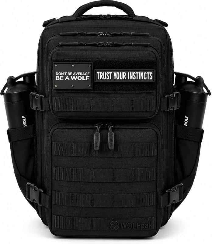 WOLFpak 35L Athletic Gym Backpack - Durable 1000D Waterproof Oxford Material with MOLLE W…
