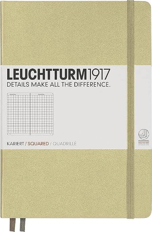 Leuchtturm 354593 Notebook, A5, Grid, Sand