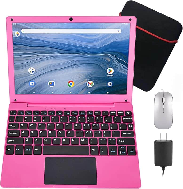 10.1Inch Laptop,Quad-Core Processor with Android 12.0 OS,2GB RAM,64GB EMMC,Built-in Camer…