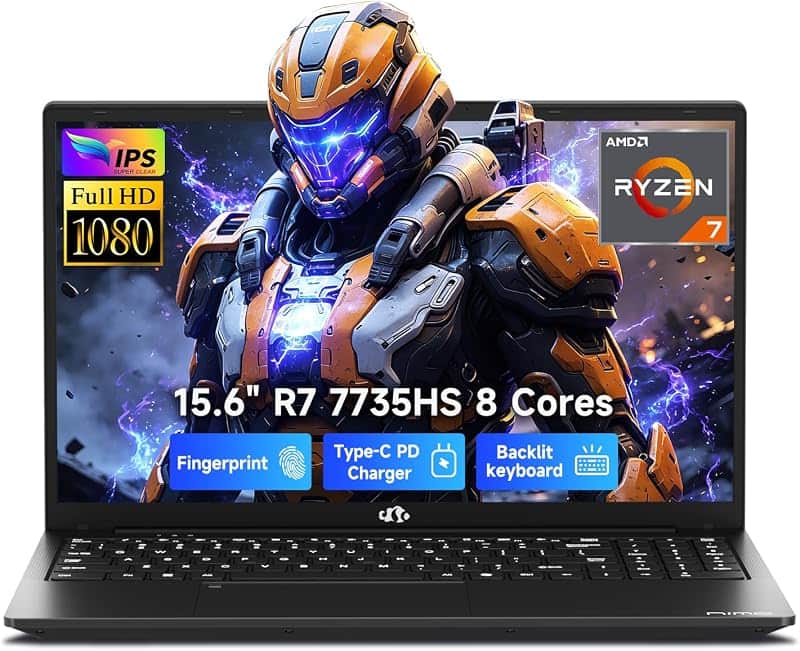NIMO 15.6" Light-Gaming-Laptop, 8 Cores AMD R7 32GB DDR5 5600MHz 1TB SSD | (Beat i7 12650…