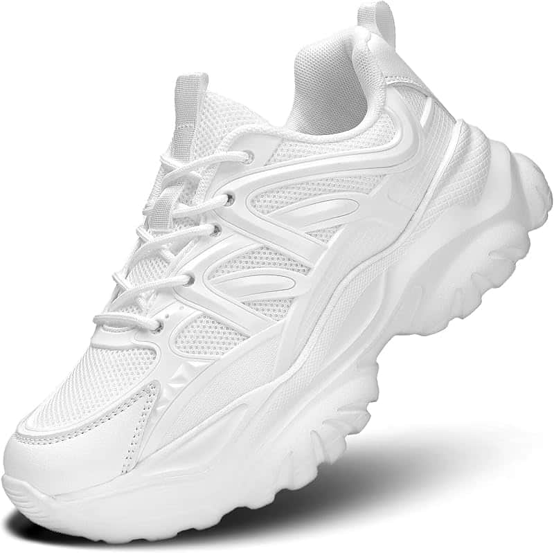 Women's Road Running Shoes Non Slip Ladies Walking Fashion Athletic Chunky Sneakers Work…