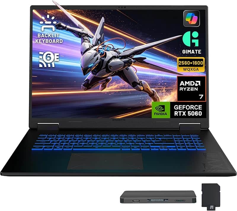 A18 3VH 18" WQXGA 165Hz Gaming Laptop, AMD Ryzen 7 260, 32GB DDR5, 2TB Storage (1TB+1TB D…