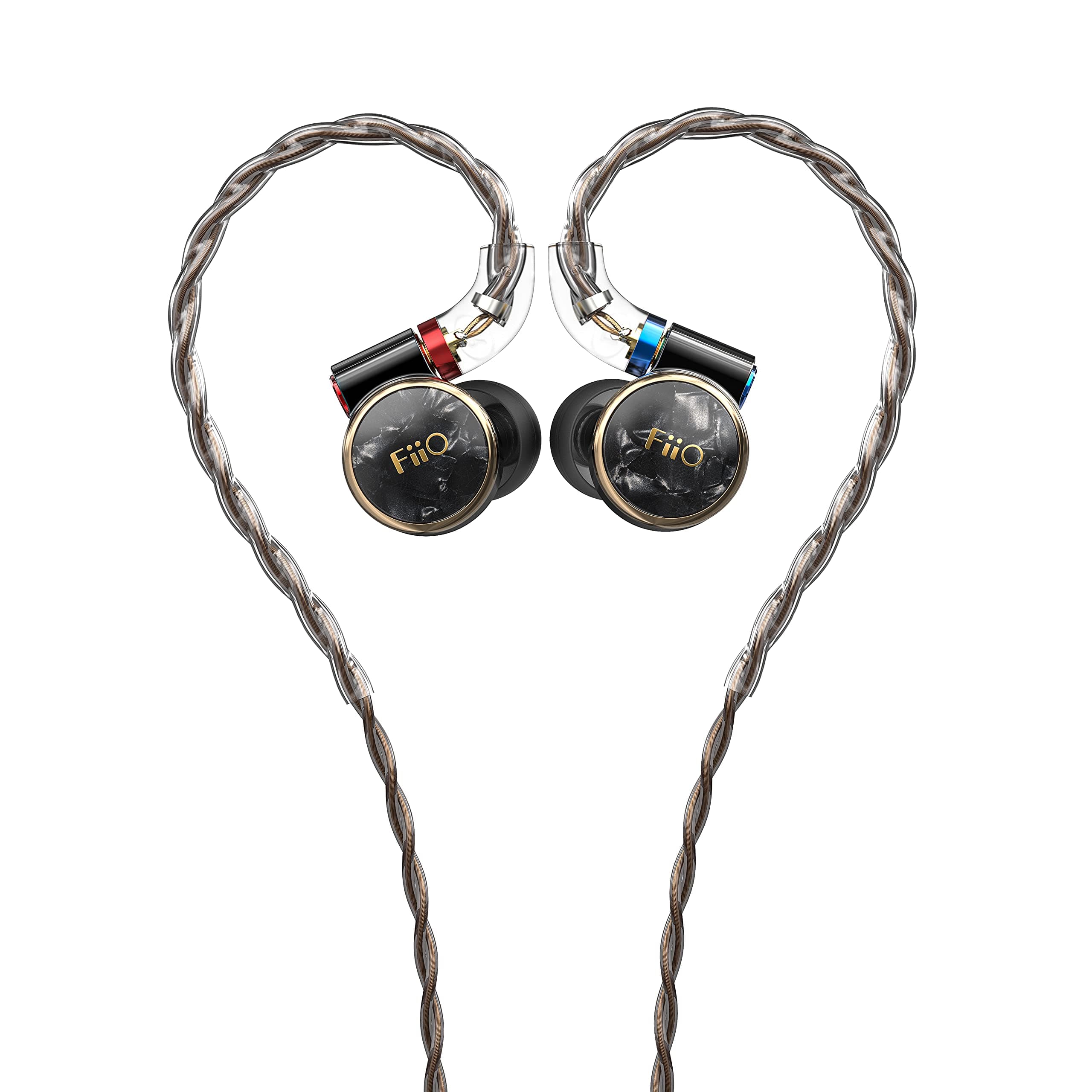 FD3 Earphones in-Ear Earbuds High Resolution 1DD Bass Heavy MMCX Connector (Black)