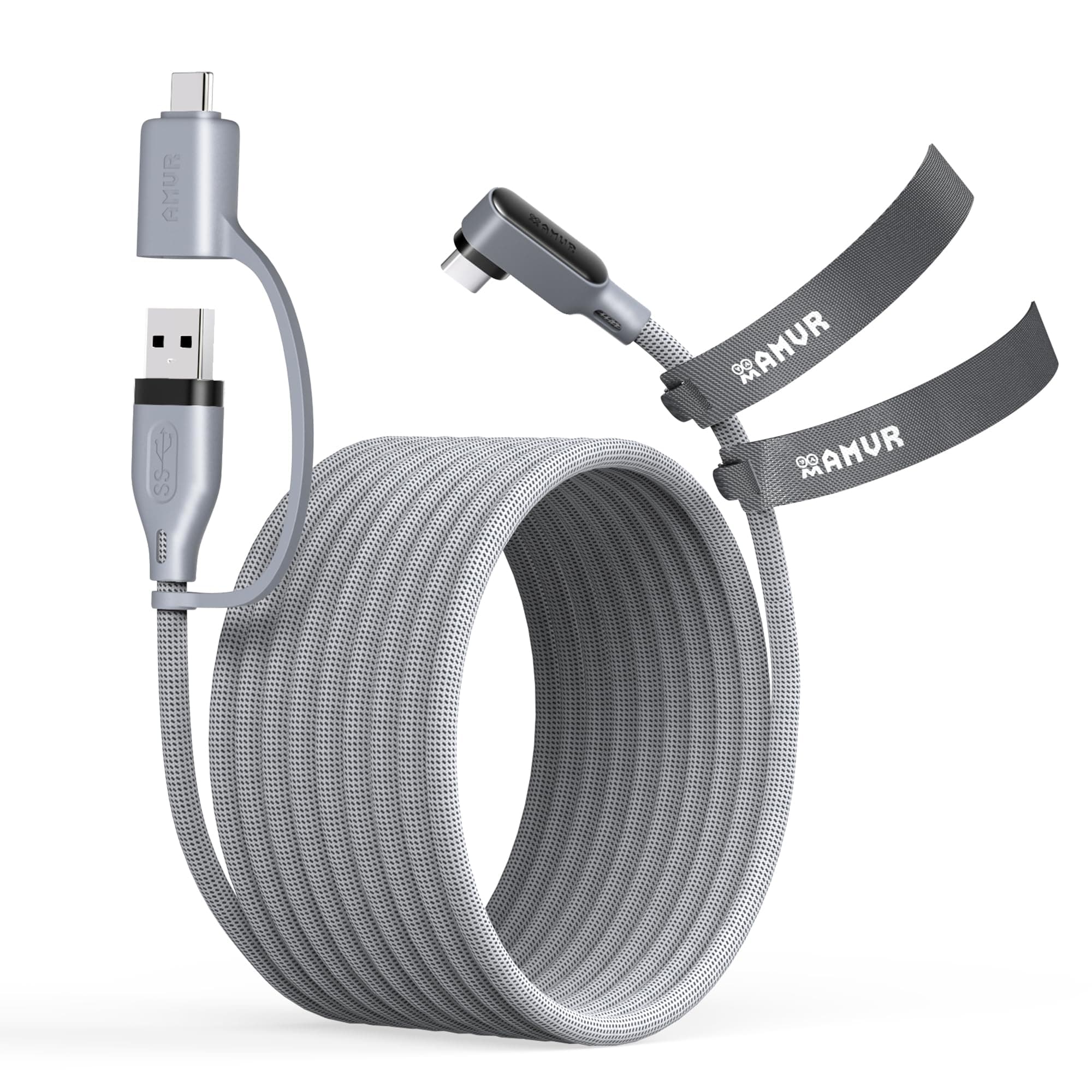 16FT VR Link Cable, USB 3.0 Braided with A to C Adapter(Not Charging)