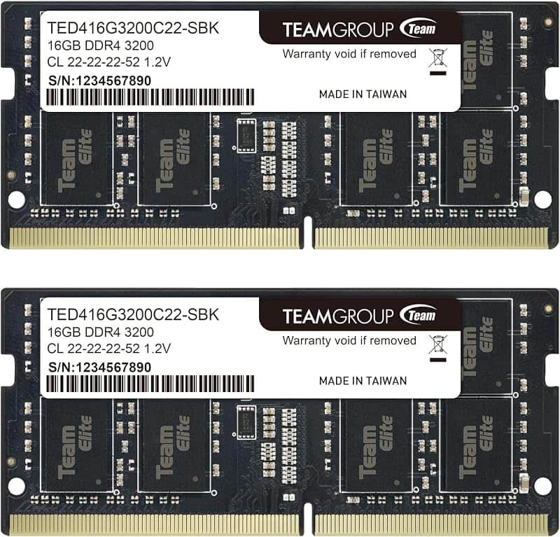 Elite DDR4 32GB Kit (2 x 16GB) 3200MHz PC4-25600 CL22 (2933MHz or 2666MHz) Unbuffered Non…