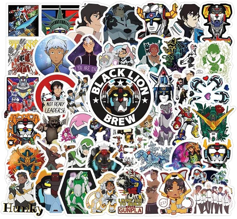62Pcs Anime Stickers Pack, Vinyl Waterproof Decals for Water Bottle,Laptop,Phone,Skateboa…