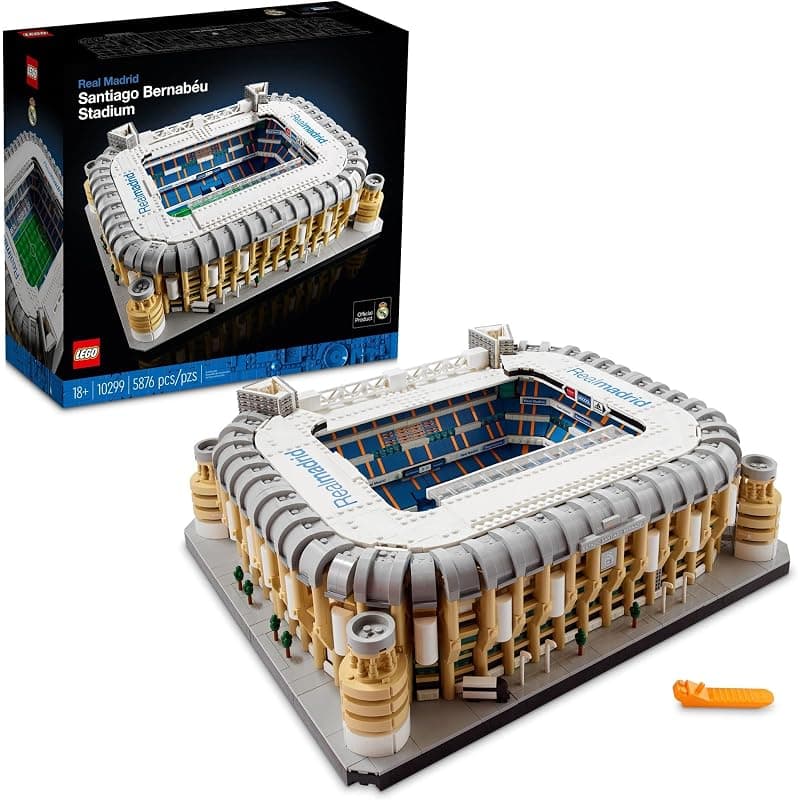 Icons Real Madrid Santiago Bernabéu Stadium 10299 Building Set - Soccer Field and Model B…