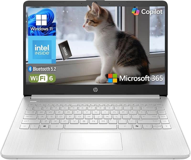 Essential Laptop 2026, Intel CPU, 128GB Storage, Office 365, Copilot AI