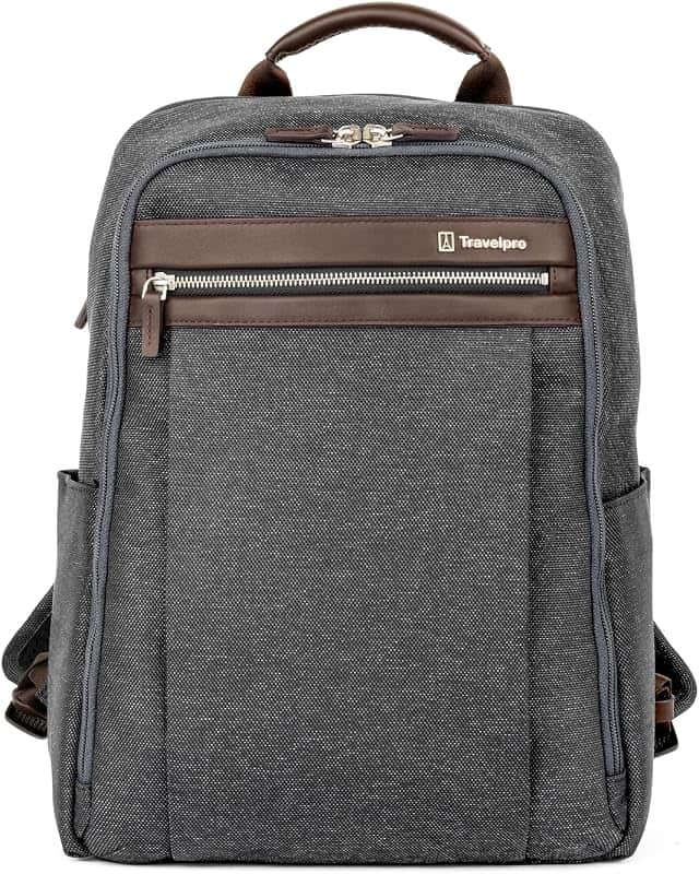 Platinum Elite Slim Laptop Backpack, Grey, 16-Inch