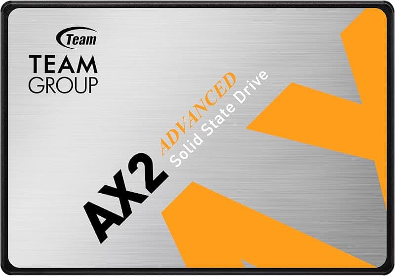 TEAMGROUP AX2 256GB 3D NAND TLC 2.5 Inch SATA III Internal Solid State Drive SSD (Read Sp…