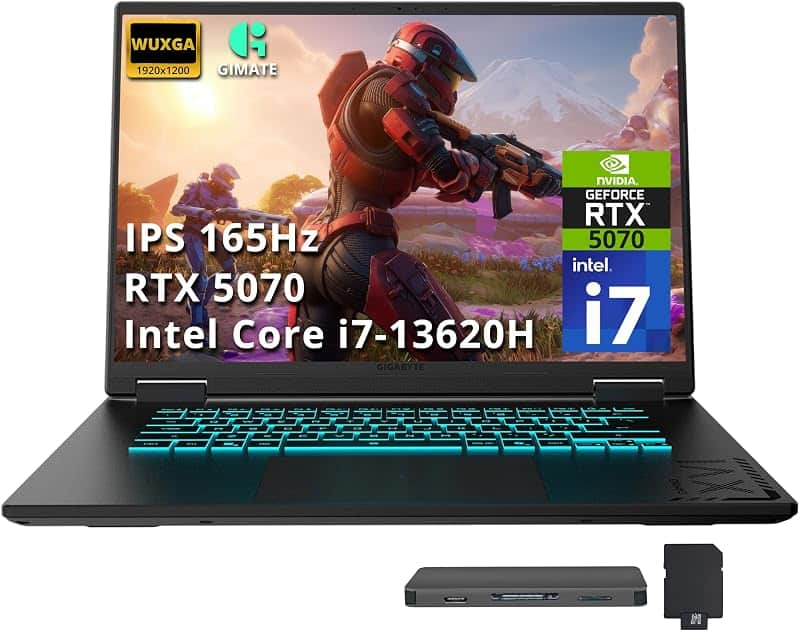 A16 16" WUXGA 165Hz Gaming Laptop, Intel Core i7-13620H, GeForce RTX 5070 8GB GDDR7, 16GB…