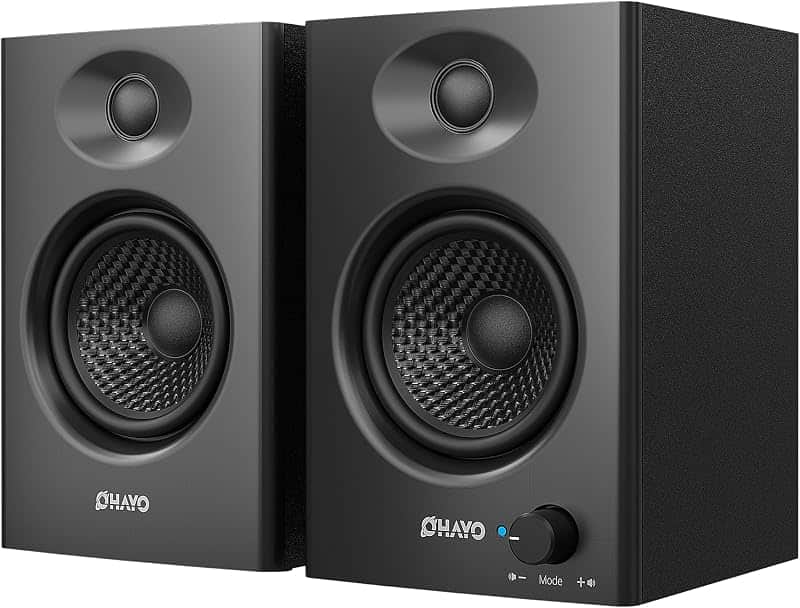 60W Computer Speakers for Music and Gaming, Active Bluetooth 5.3, Stereo 2.0 Speakers for…