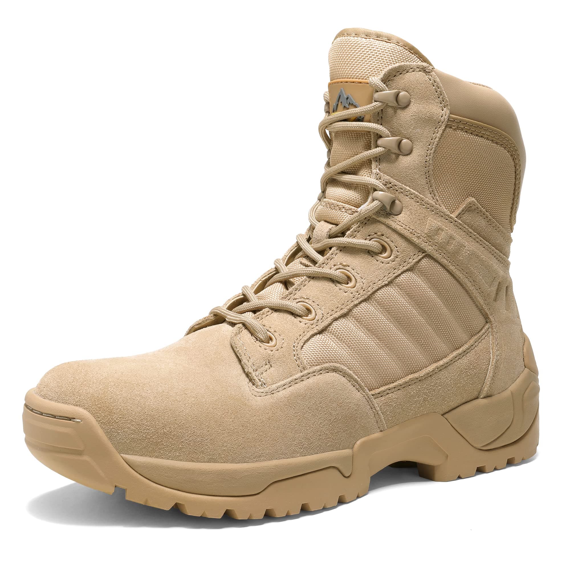 NORTIV 8 Men's Side Zipper Military Tactical Work Boots