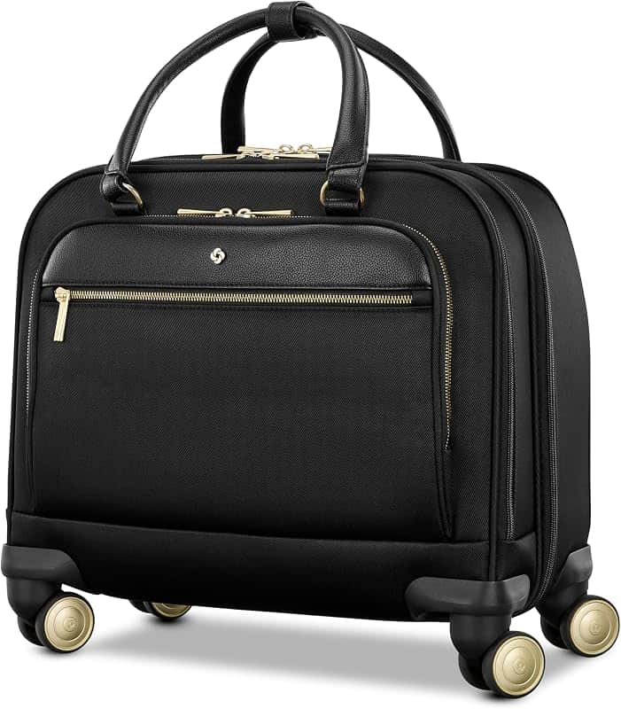 Mobile Solutions 2 Spinner Mobile Office - Carry-On Rolling Laptop Bag with USB Pass-Thro…