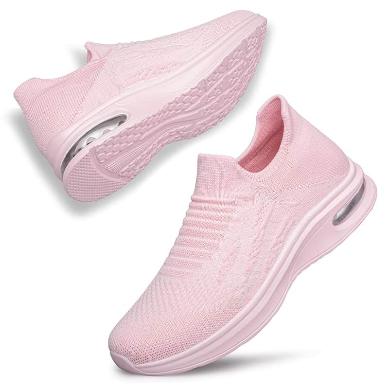 Womens Walking Shoes Slip on Running Shoes Lightweight Workout Gym Shoes Breathable Casua…