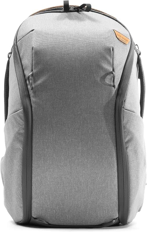 Everyday Backpack Zip 15L, Ash, 270-Degree Zip, Dual Side Pockets, FlexFold Dividers, Fit…
