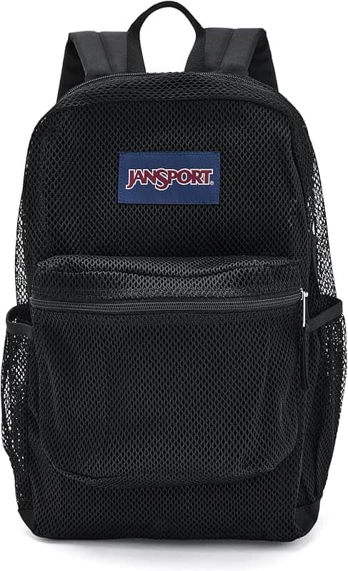 Eco Mesh Backpack 33L – 15 inch Laptop Bag, Black | Breathable Semi-Transparent Daypack,…