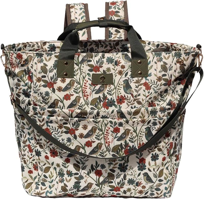 Diaper Backpack Totepack Crossbody 3 in 1 Laptop Tote with Insulated Pocket