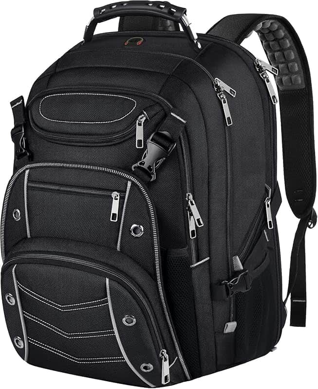 Extra Large Laptop Backpack, 22" x 17" x 10", 60L Capacity, Multi-Compartment Protection,…
