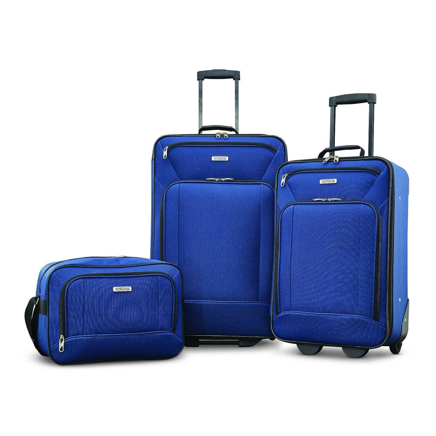 Fieldbrook XLT Softside Upright Luggage, Navy, 3-Piece Set (BB/21/25)