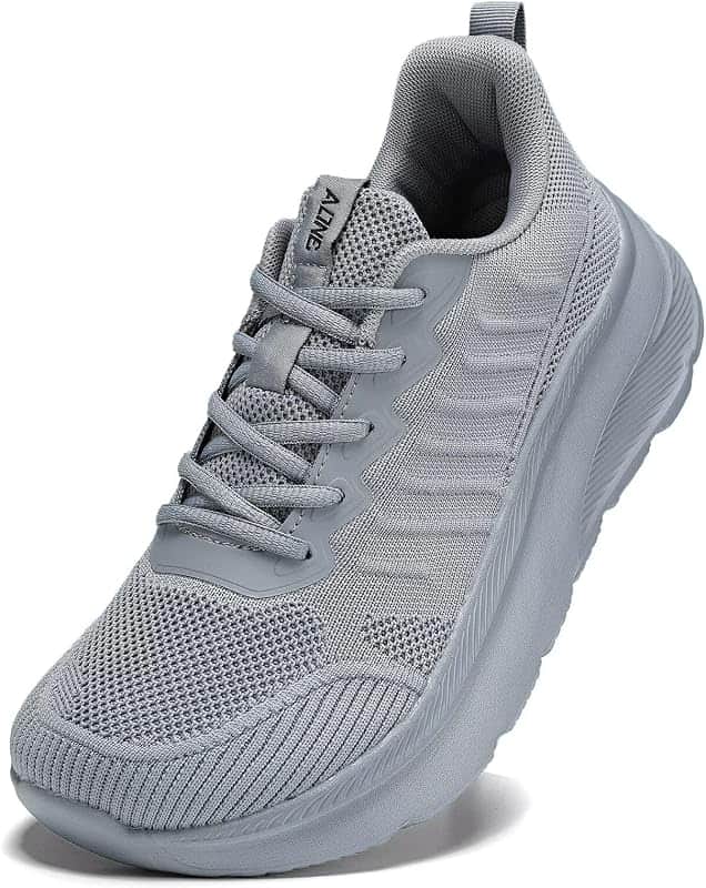 Mens Wide Walking Shoes Soft Sole Non Slip Running Comfortable Tennis Breathable Athletic…