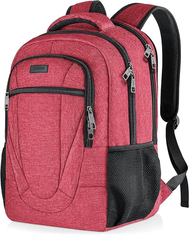 BIKROD Unisex Rose Laptop Backpack, Suitable for College Students, 17-inch Laptop Compart…