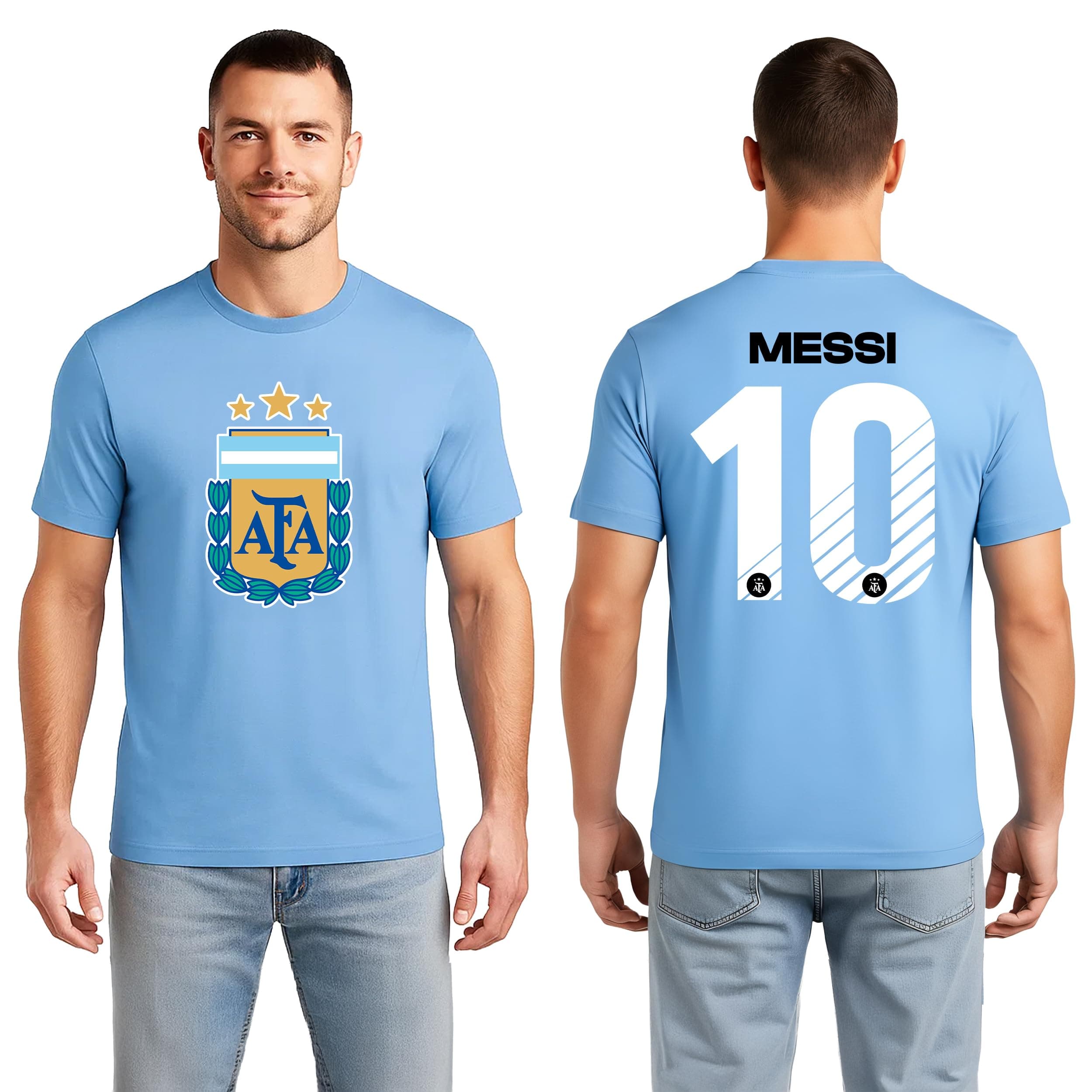 Officially Licensed Argentine Football Association Soccer Cotton T-Shirt - Unisex Adult