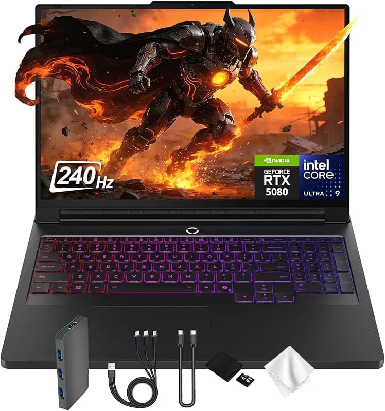 Legion Pro 7i 16" WQXGA 240Hz Gaming Laptop, Intel Core Ultra 9 275HX, GeForce RTX 5080 G…