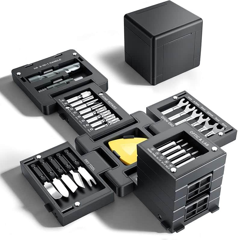 55 in 1 Precision Magnetic Screwdriver Set, Electronics Repair Kit with Foldable Storage…