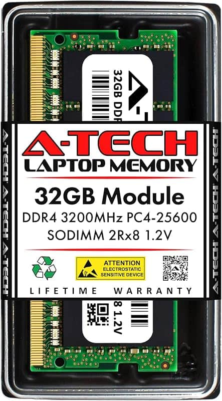 DDR4 RAM 32GB 3200MHz PC4-25600 SODIMM Laptop Memory