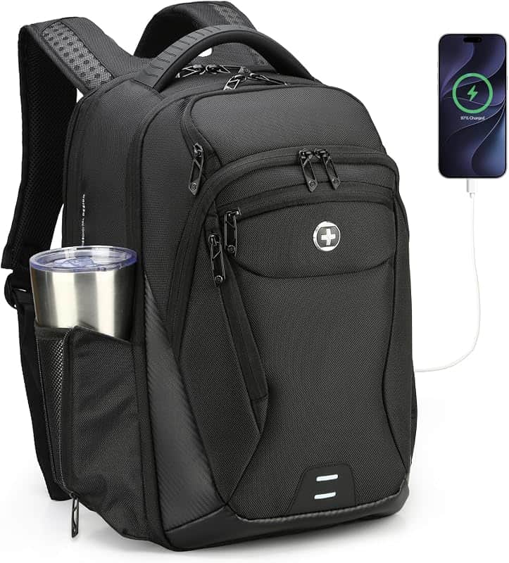 Design Laptop Backpack for Men Fit 15.6" Computer SD1695-01 | Business Work Backpack, Tra…