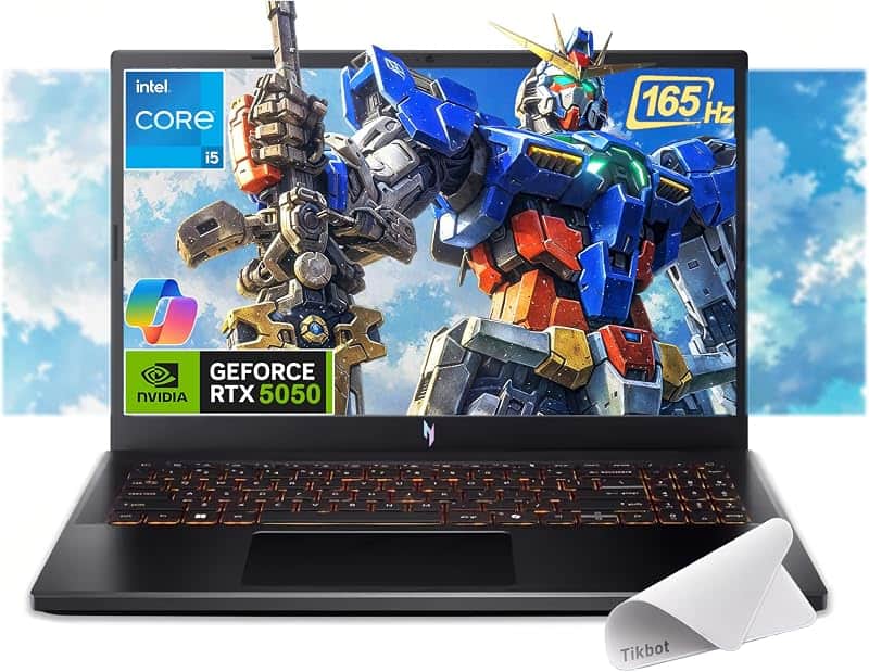 Nitro V 15.6” FHD IPS 165Hz Gaming Laptop, Intel Core i5-13420H, NVIDIA GeForce RTX 5050…
