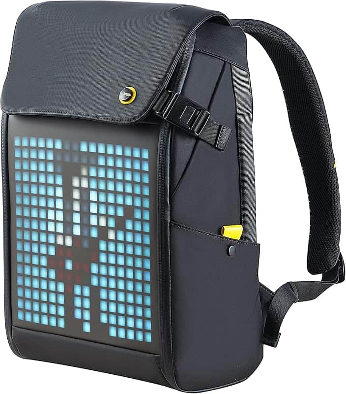 LED Display Laptop Backpack with App Control, 17 Inch Cool DIY Pixel Art Animation Fashio…