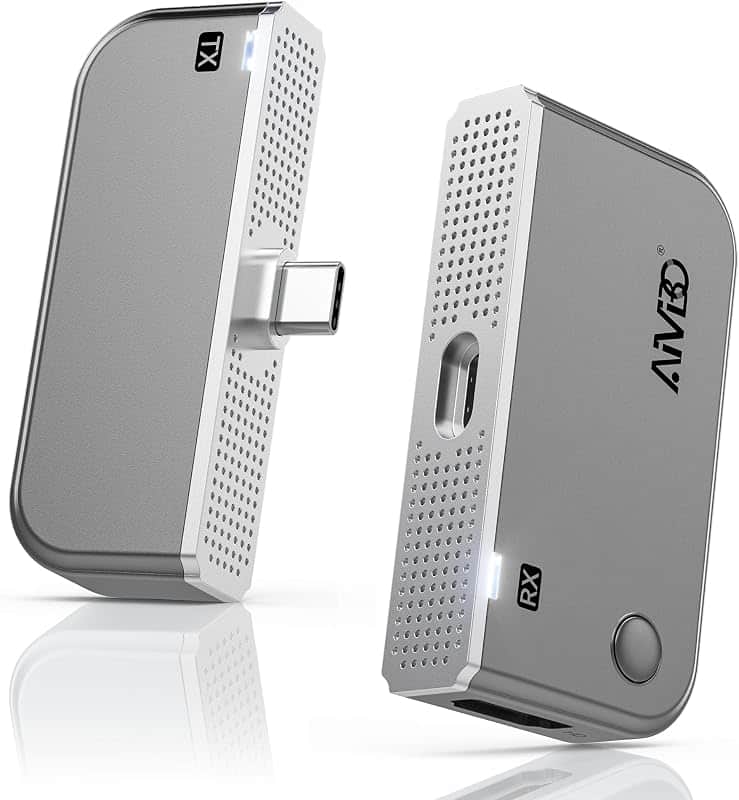 2027 Upgrade Type-C Wireless HDMI Transmitter and Receiver 4K, Plug & Play USB C HDMI Wir…