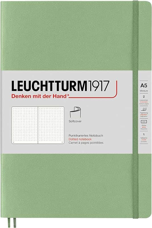 LEUCHTTURM1917 - Notebook Softcover Medium A5-123 Numbered Pages for Writing and Journali…